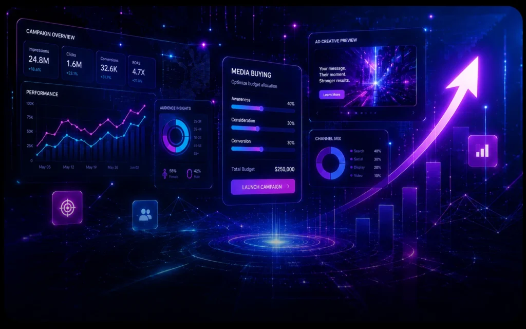 ANVO digital advertising campaign dashboard