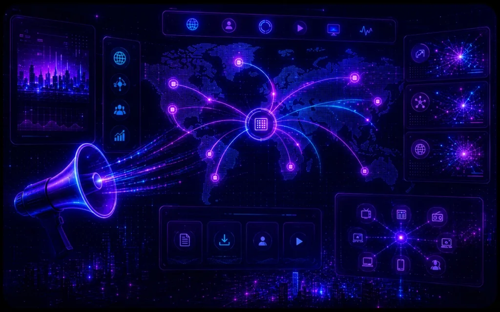ANVO media and PR distribution across global digital channels